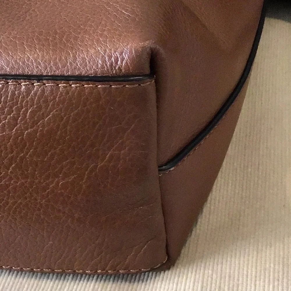 Coach Men's Charles Brown leather messenger crossbody bag with colorblock strap - Picture 11 of 16